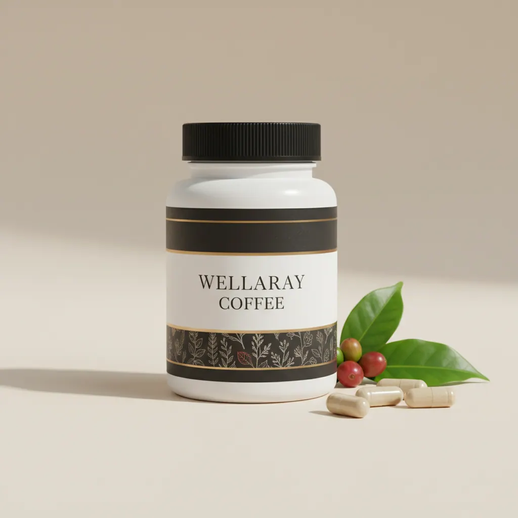 Wellaray Coffee food supplement box - botanical coffee supplement with L-Carnitine, 20 sachets